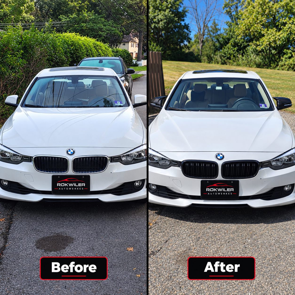 BMW F30 F31 F35 Gloss Black Double-Slat Kidney Grilles | M3 Style | 3 Series - Image 2