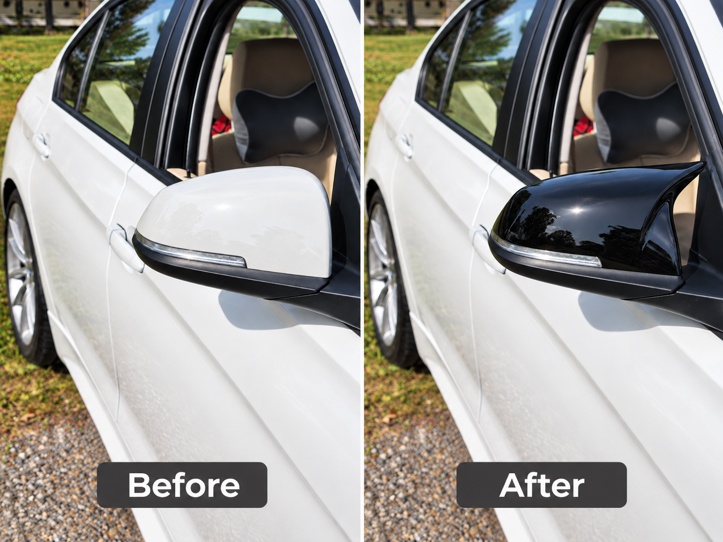 BMW Gloss Black M-Style Mirror Caps | F20 F22 F30 F32 F-Series (Pair) - Image 3